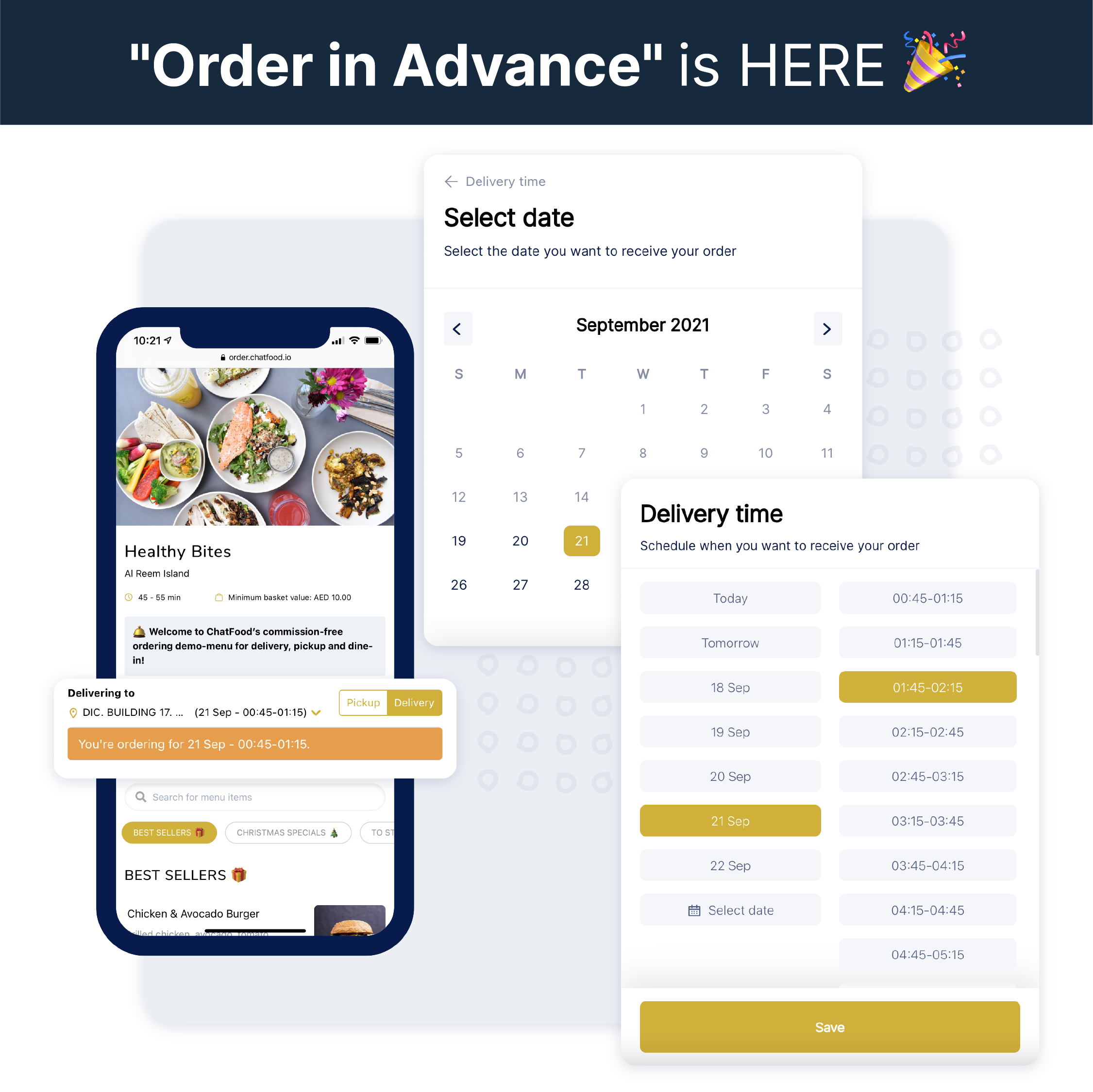 Allow Customers to Order Food in Advance with our Preorder Feature