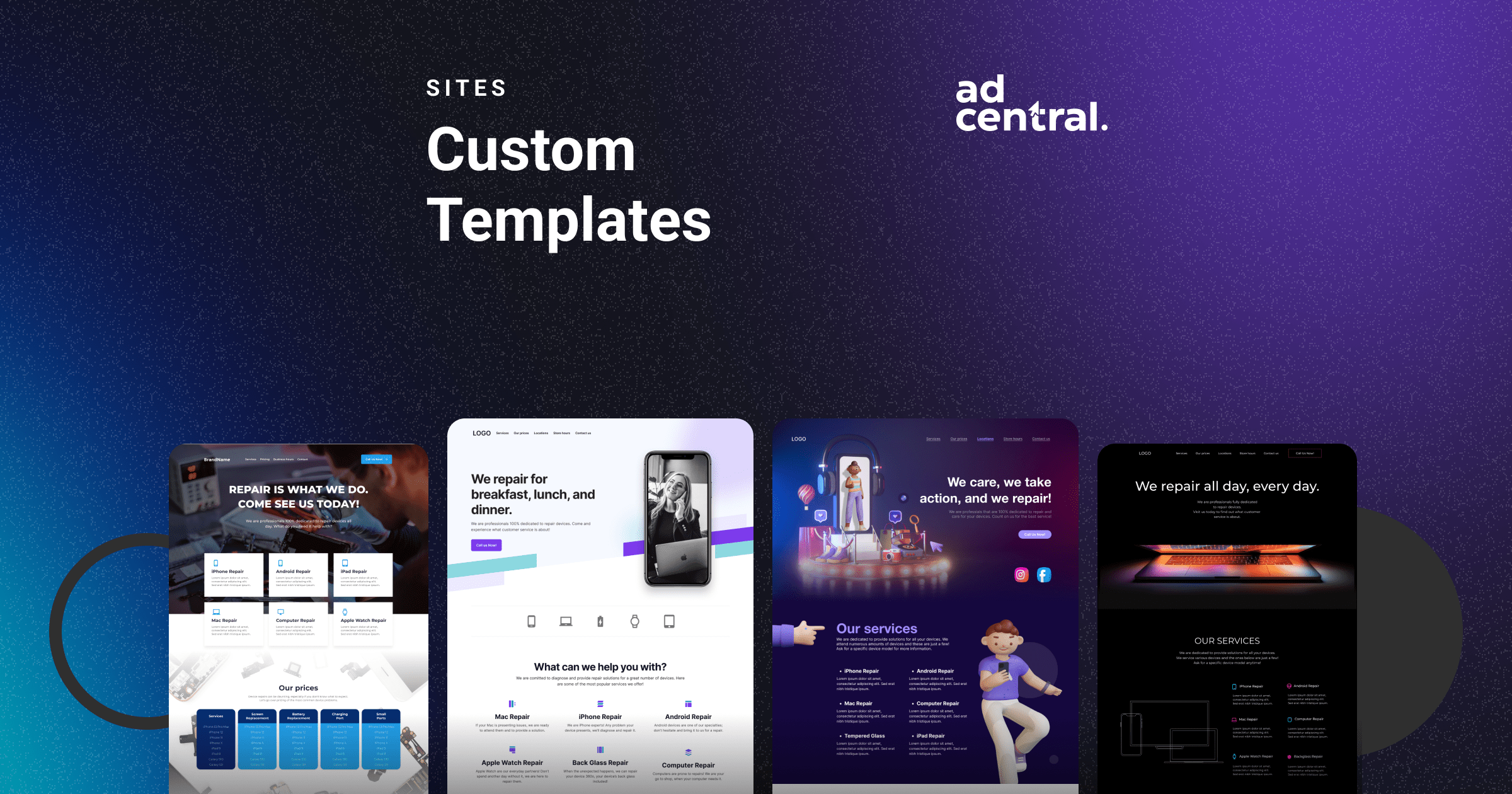 Custom-designed templates ready to go!
