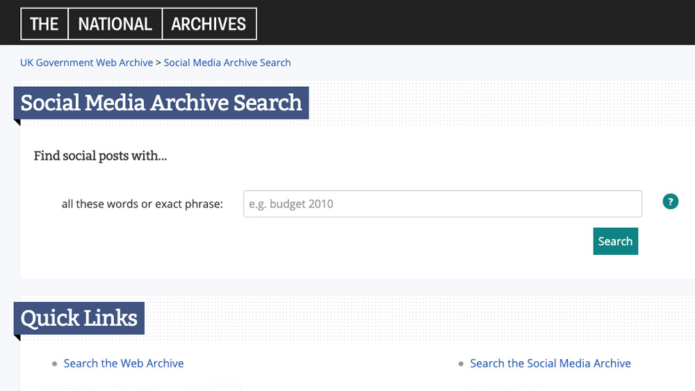 MirrorWeb and The National Archives relaunch the Social Media Archive!