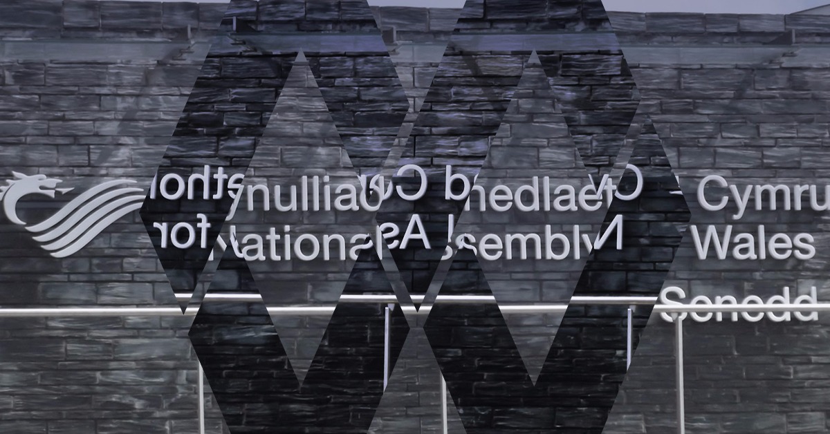 National Assembly for Wales - Building Logo with Kaleidoscope effect