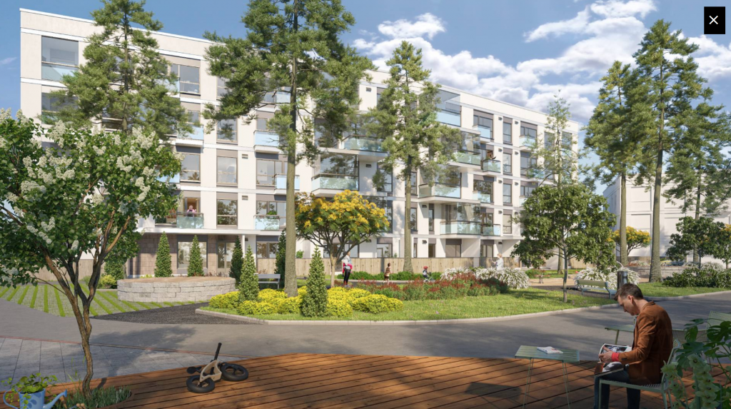 Apartment block home rendering