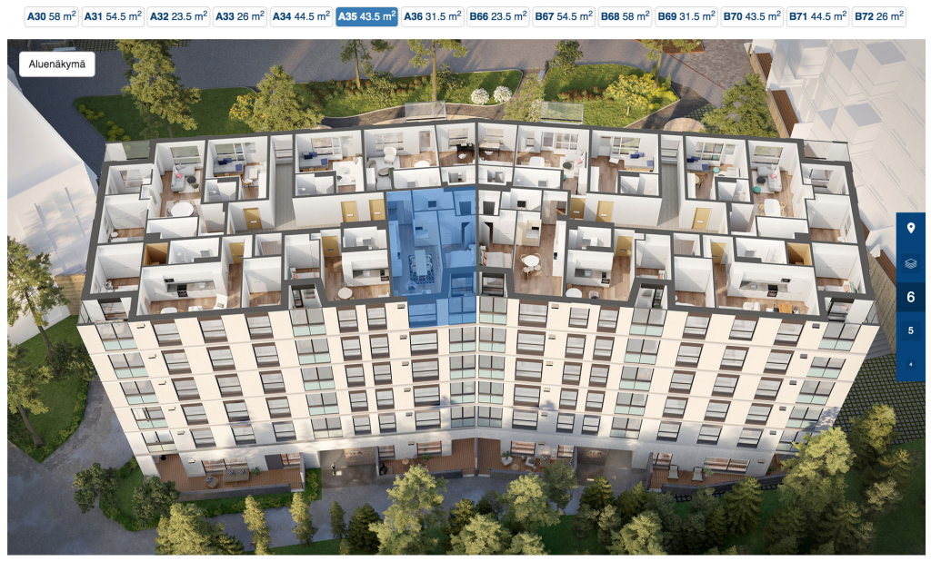 Interactive home selector