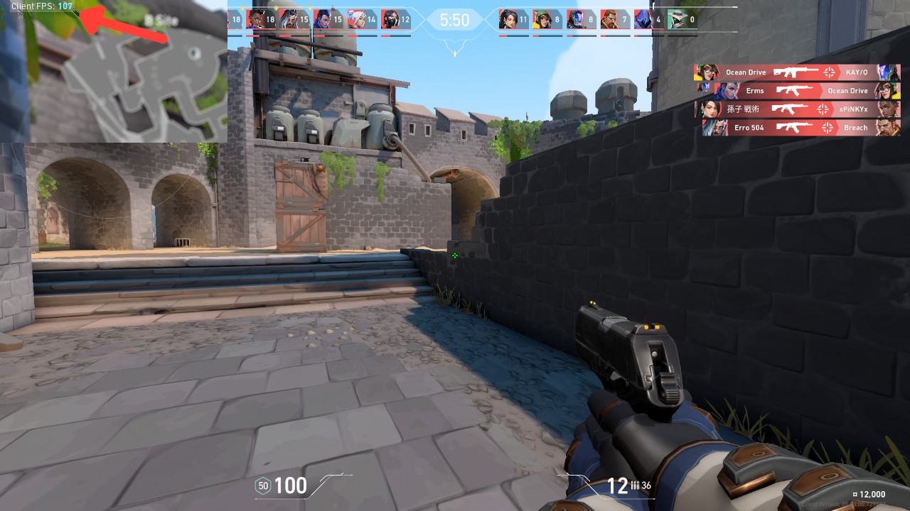 Show FPS in Valorant ingame demonstration
