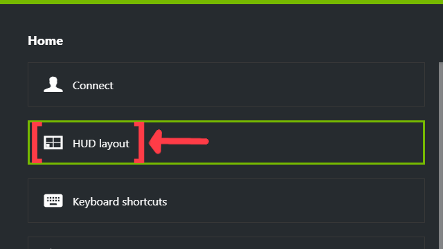 Show FPS in Valorant geforce hud layout