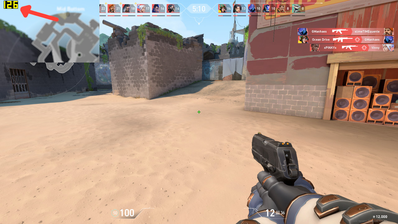 Show FPS in Valorant fraps demonstration