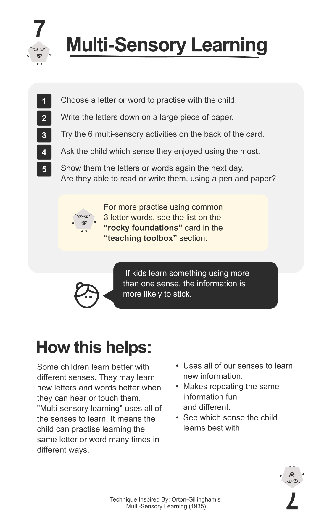 Multi Sensory - Dyslexia Friendly Learning for Kids