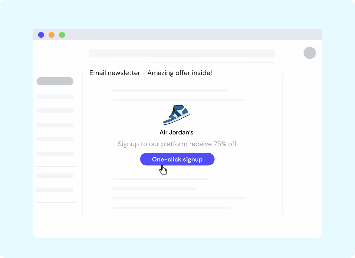 email CTA clicked