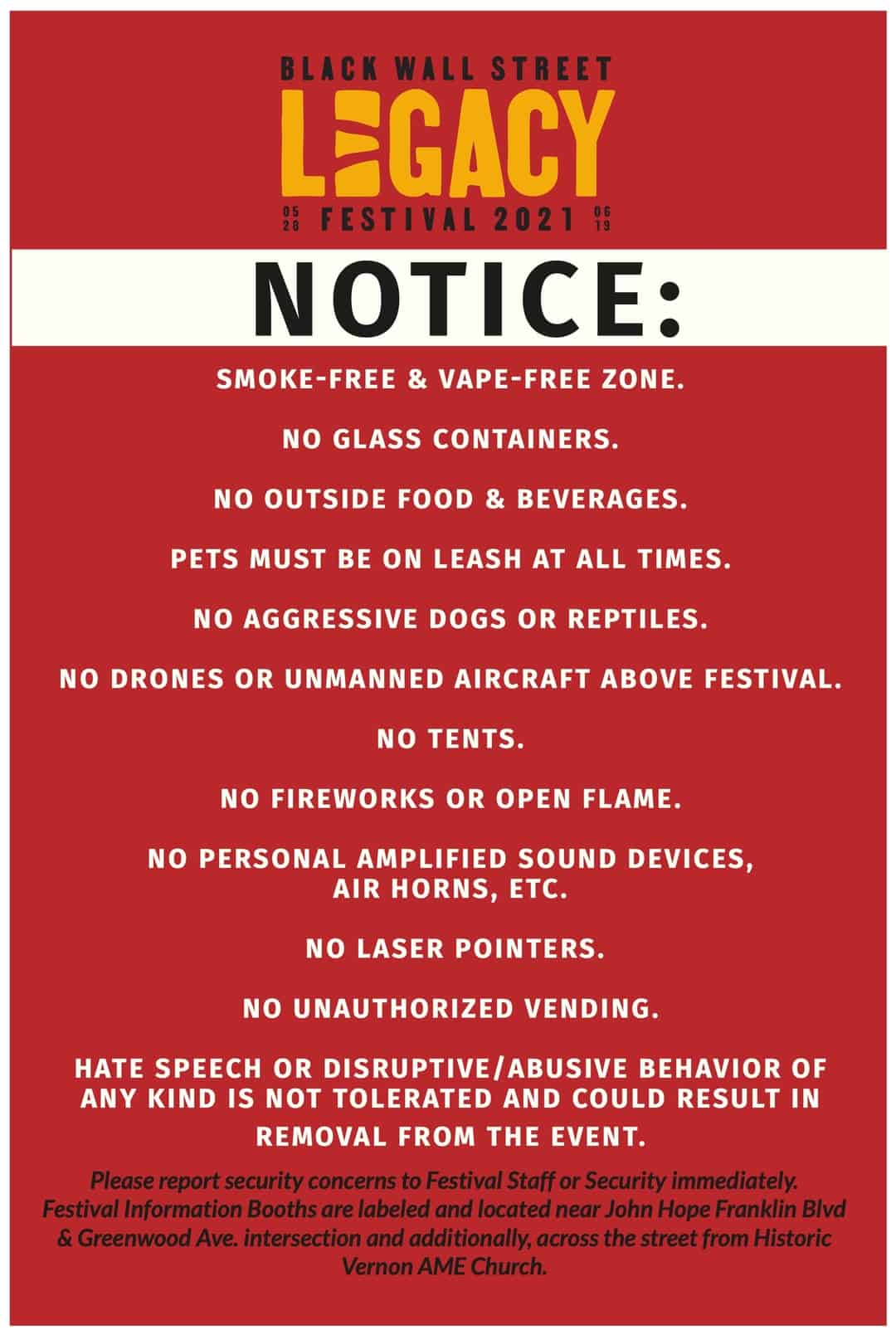 Rules Legacy Festival