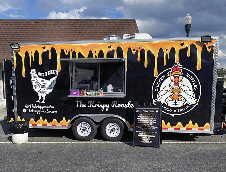 The Krispy Rooster Food Truck Chicken and Waffles