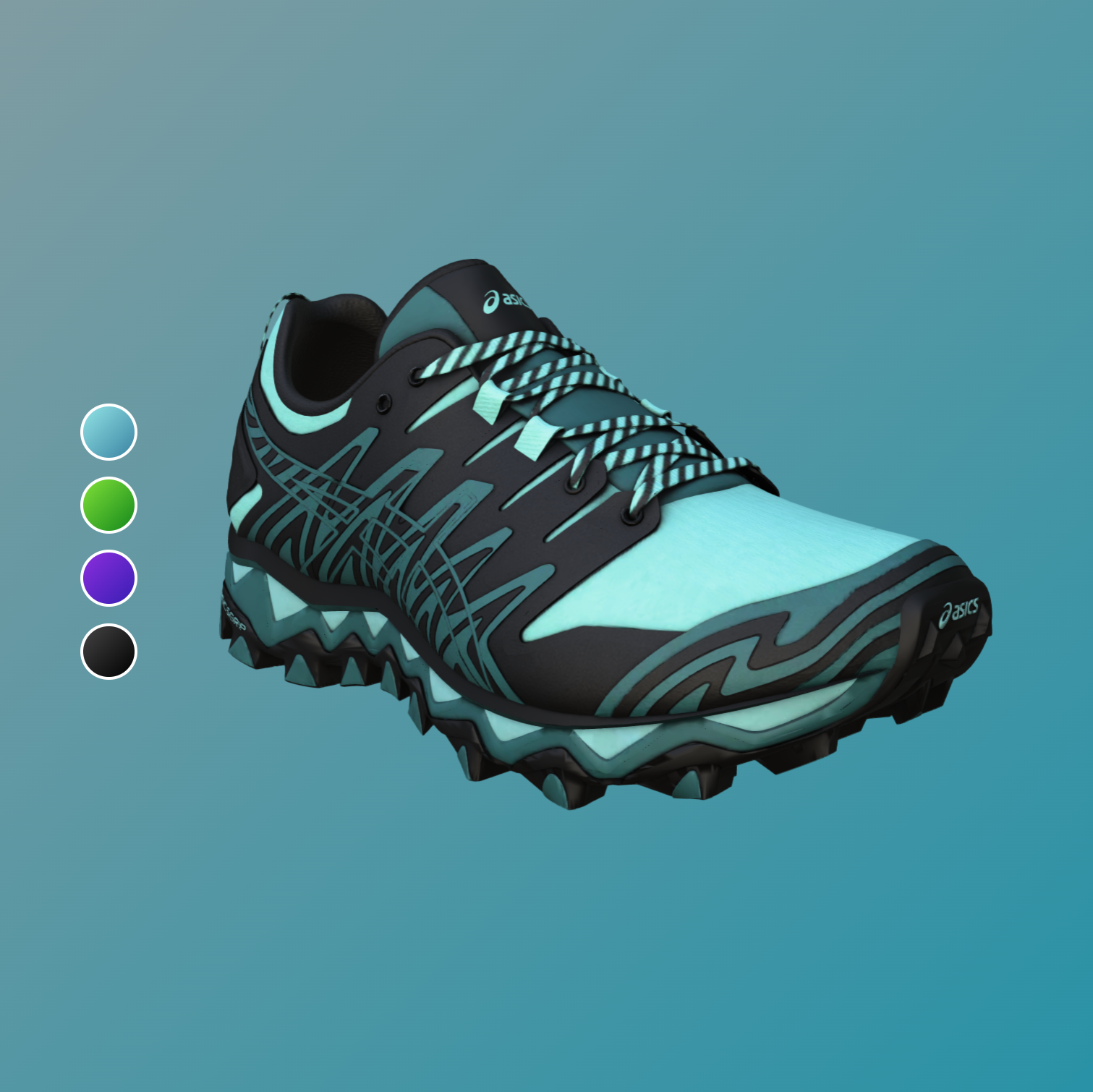 An ASICS snicker in 3D