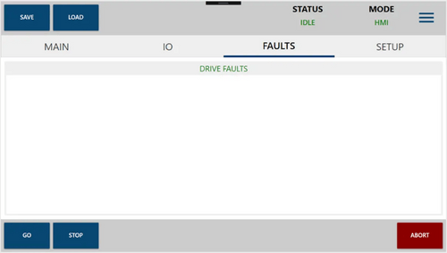 Faults Tab