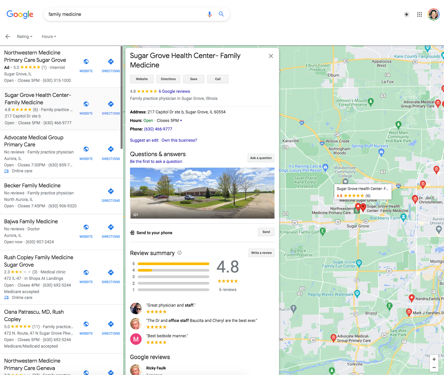 Google my business profile - increasing your google ranking