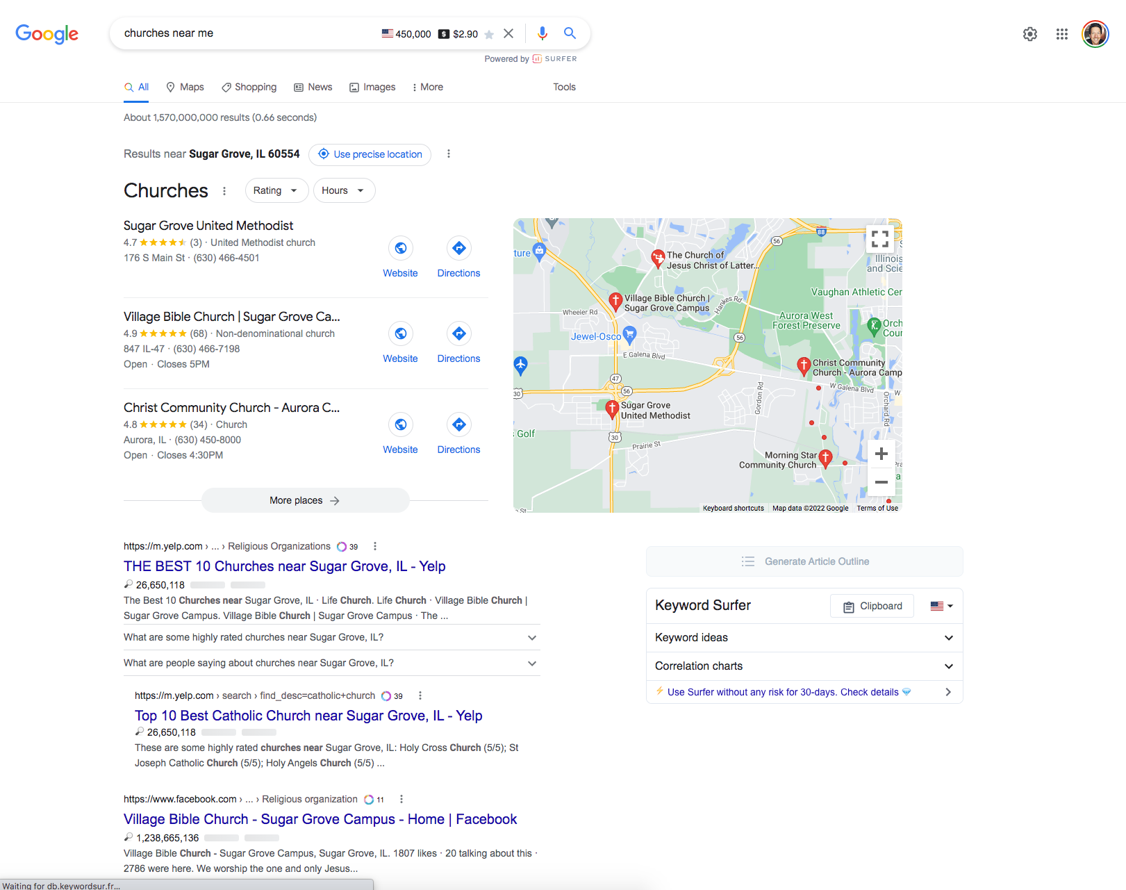 churches nearby showing good marketing for churches