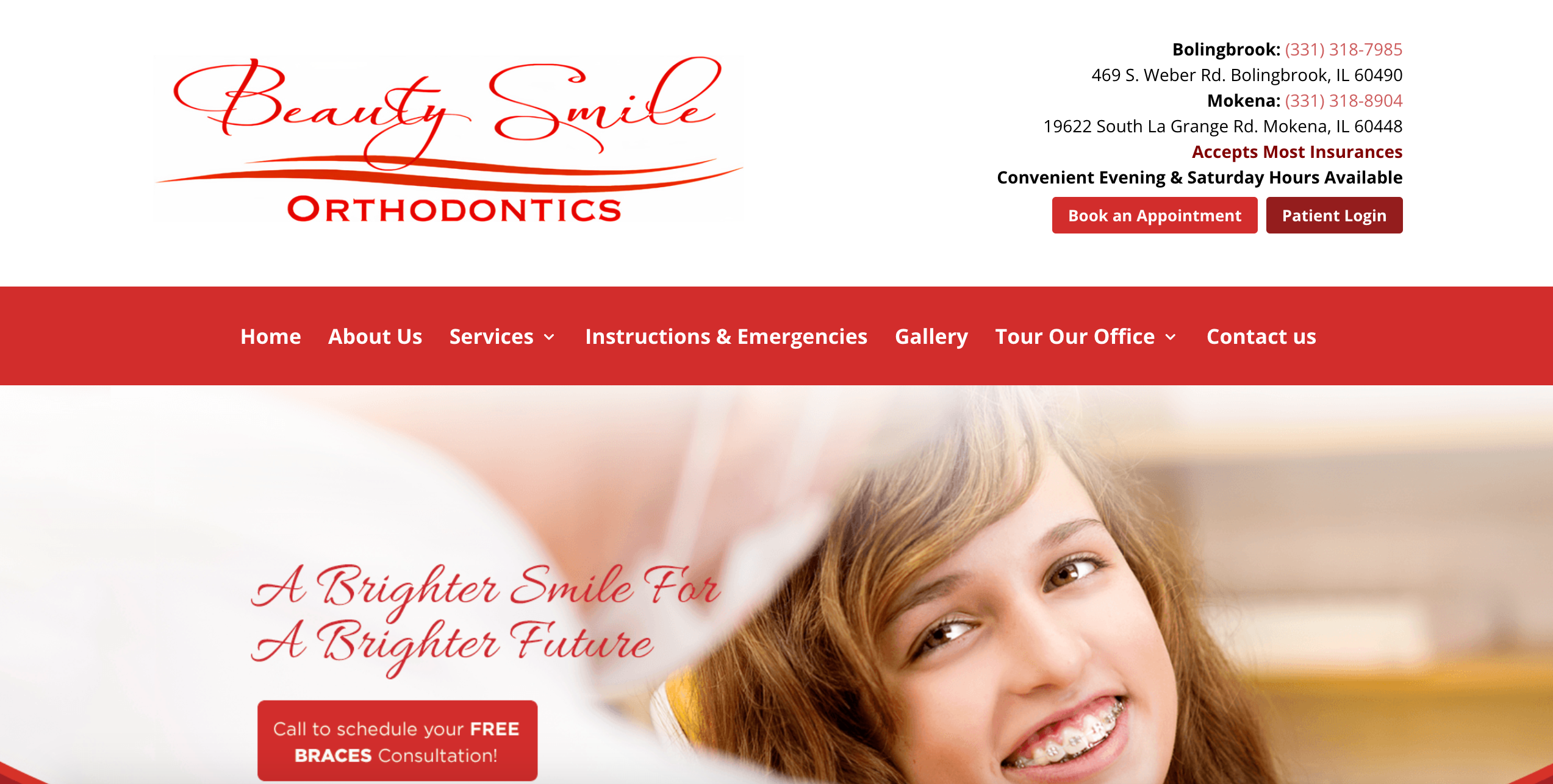 orthodontist website example