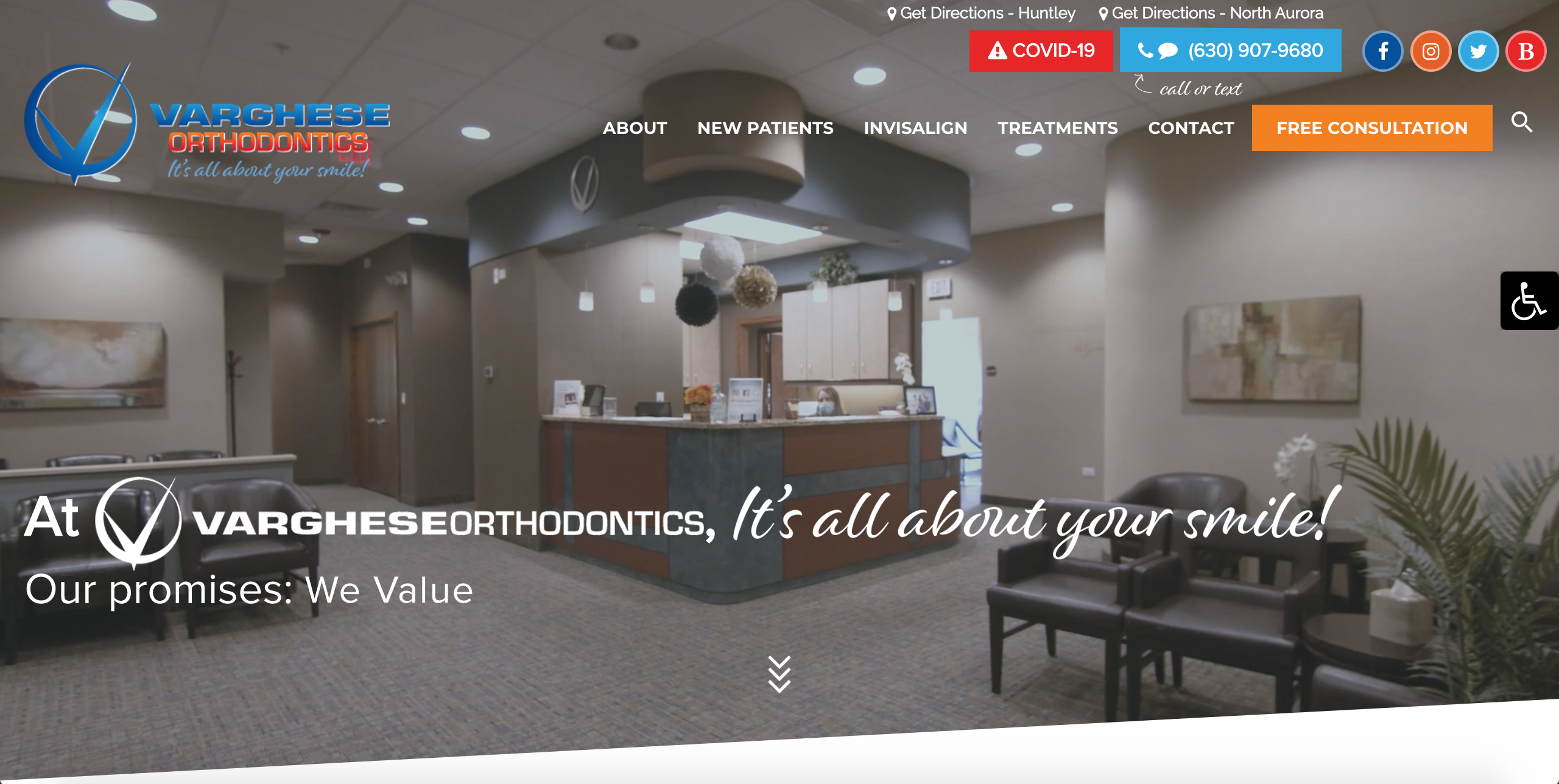 orthodontist website example