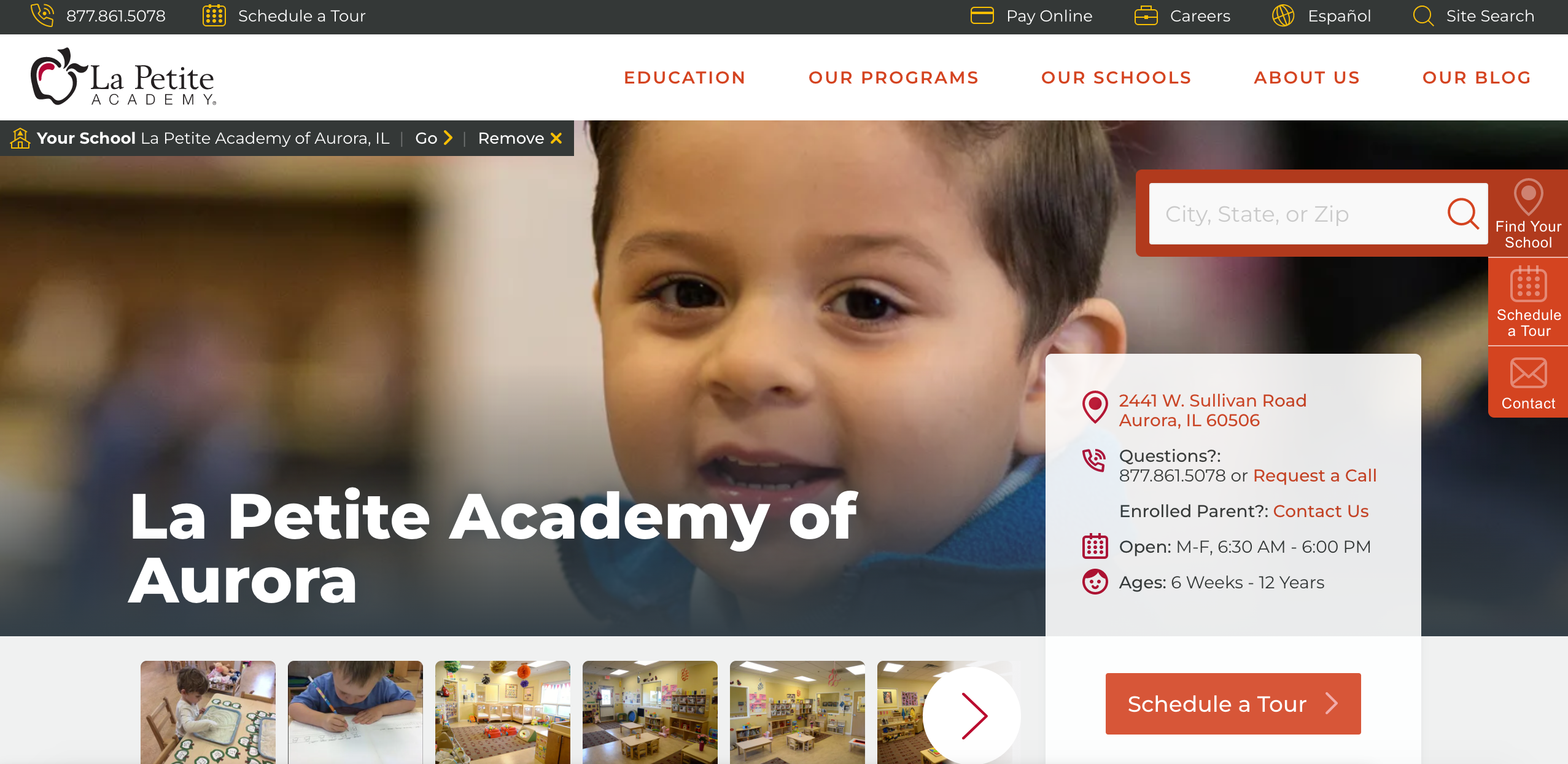 daycare marketing website