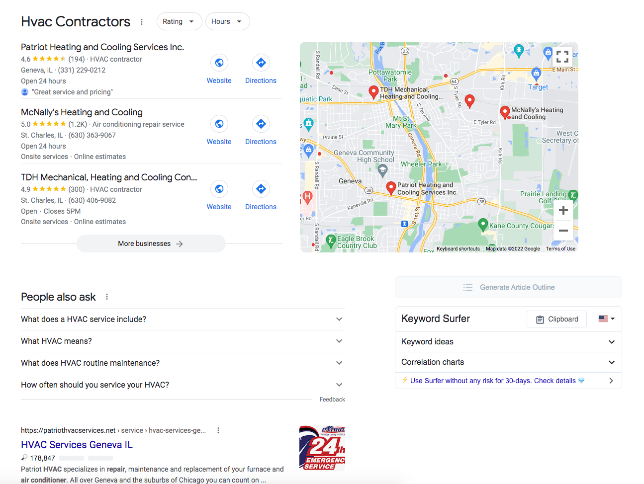 hvac services near me searches are powerful for an hvac company