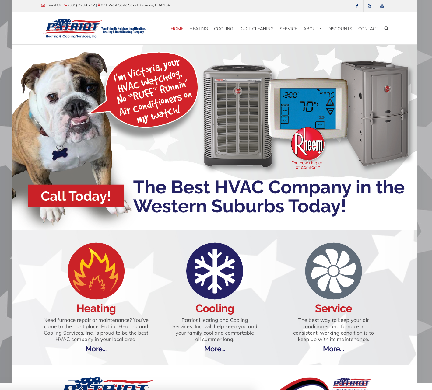 hvac marketing website example