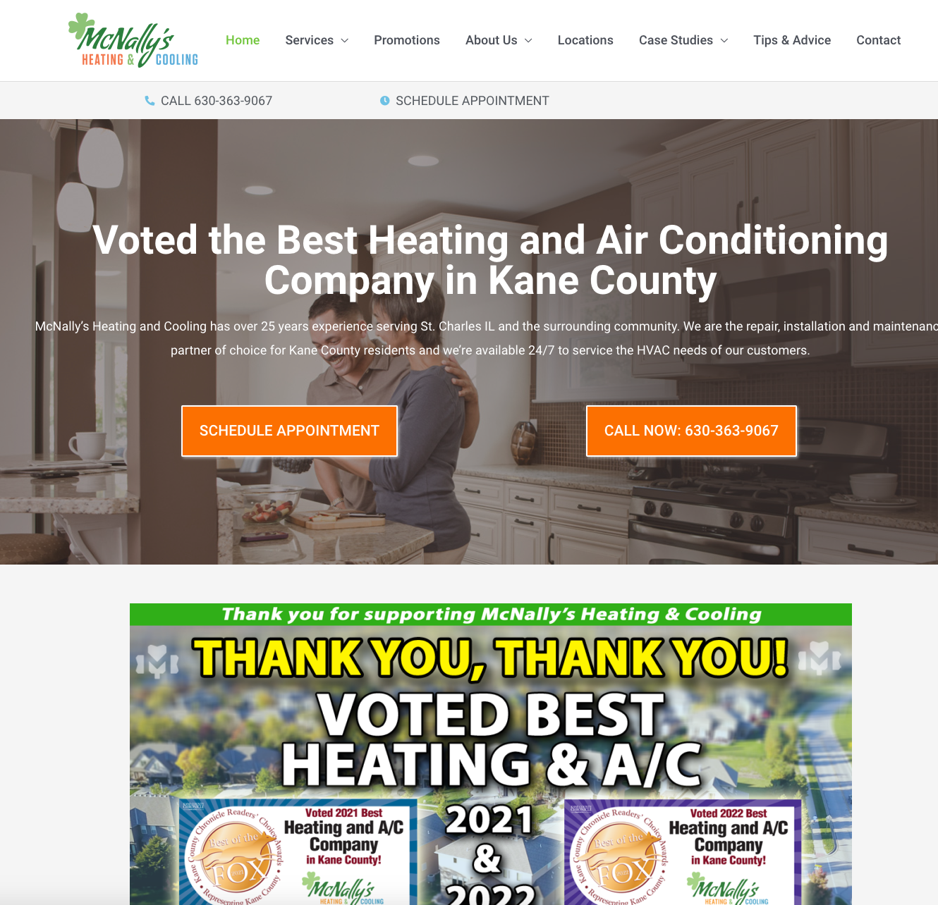 hvac marketing website