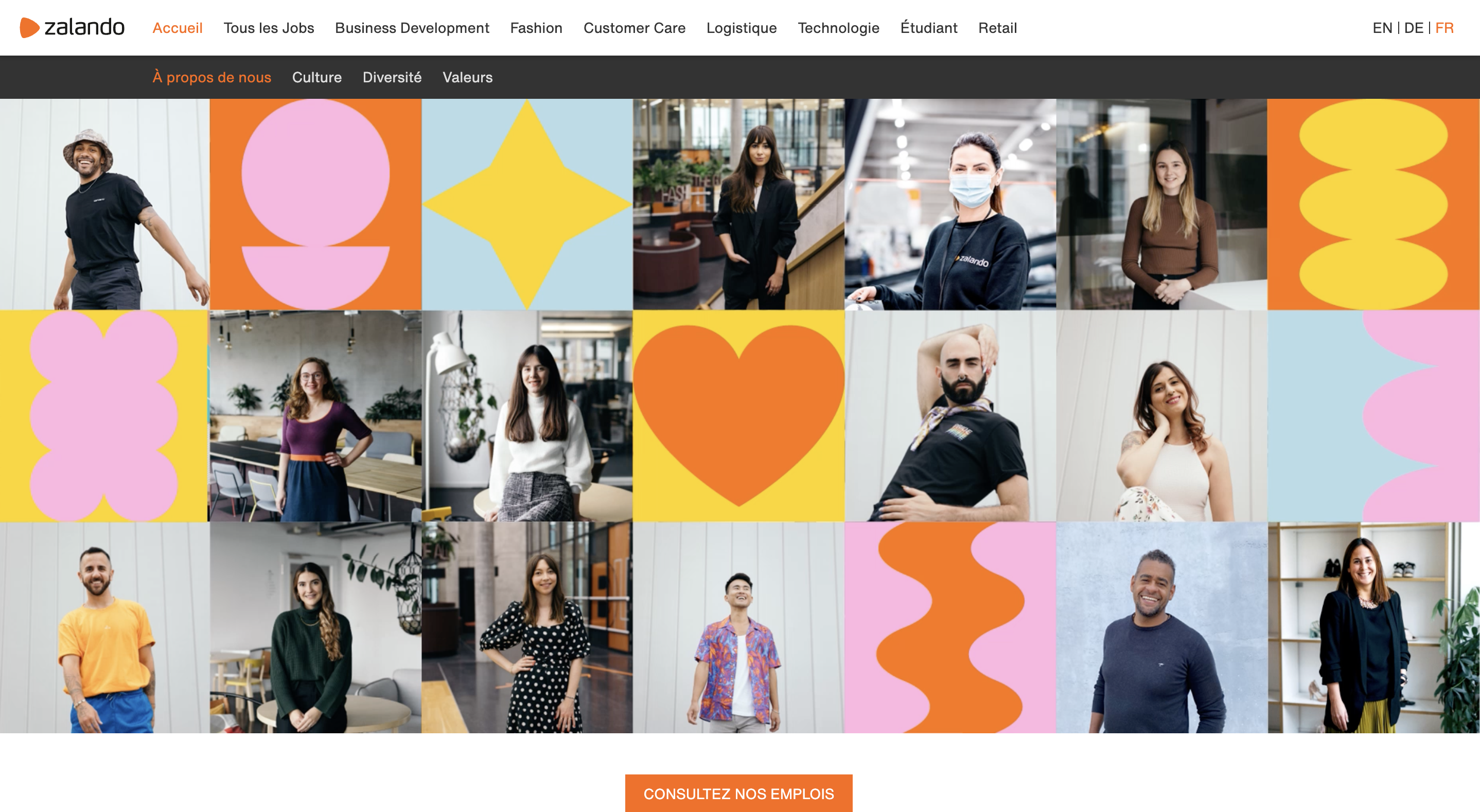 Exemple d'un bon site carrière : le site de Zalando France