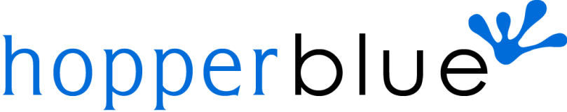 Hopper Blue logo image.