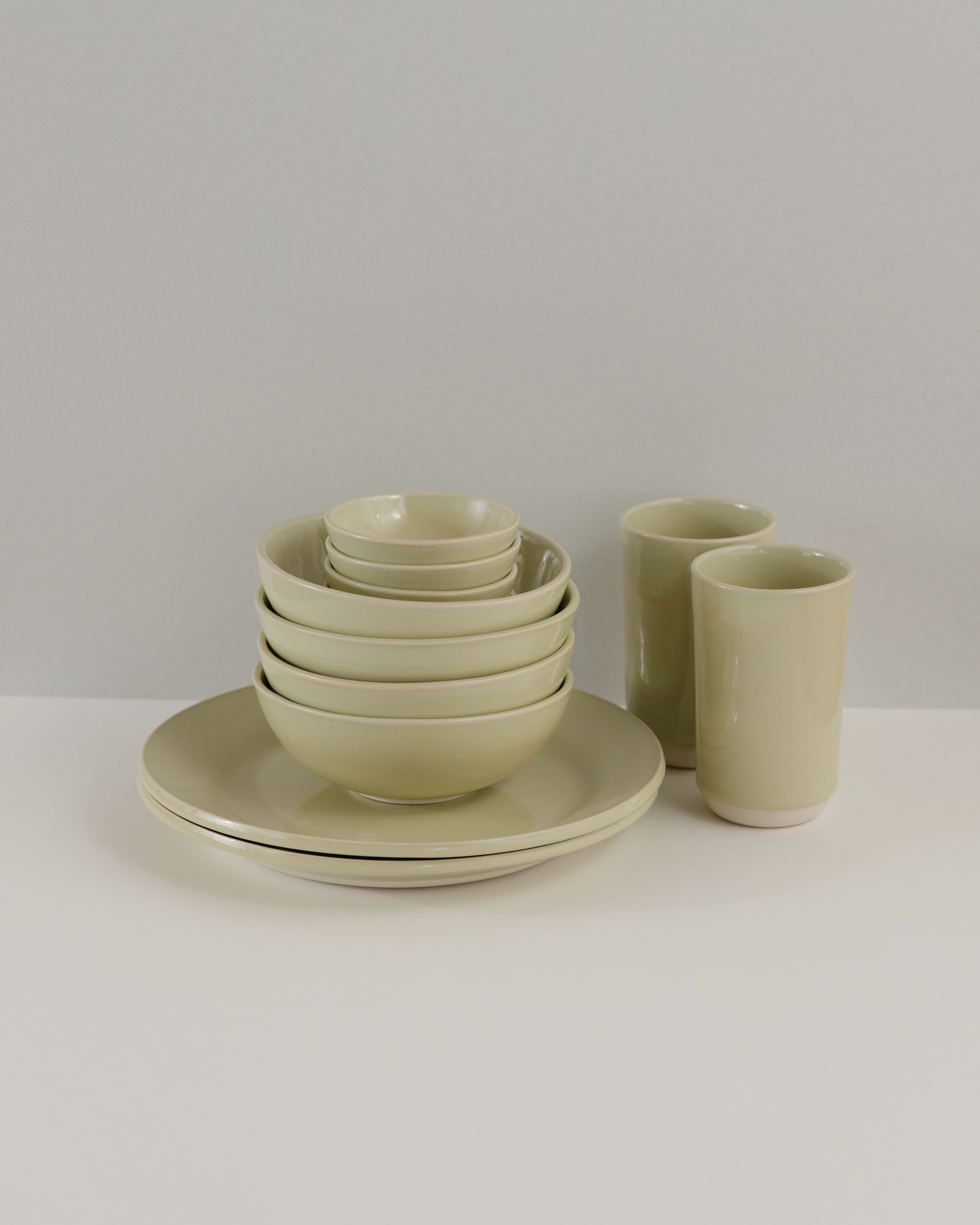 Lunch Plate in Green - Set of 2