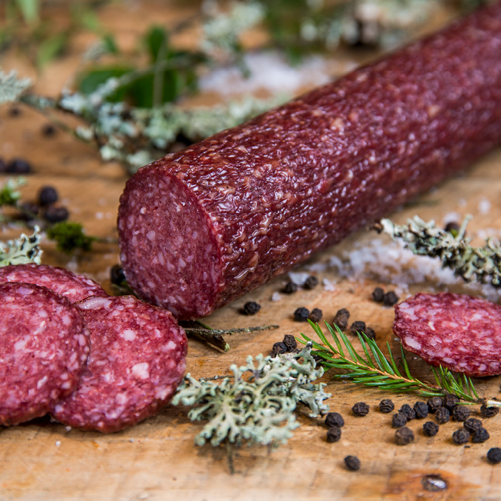 Reinsdyr spekepølse