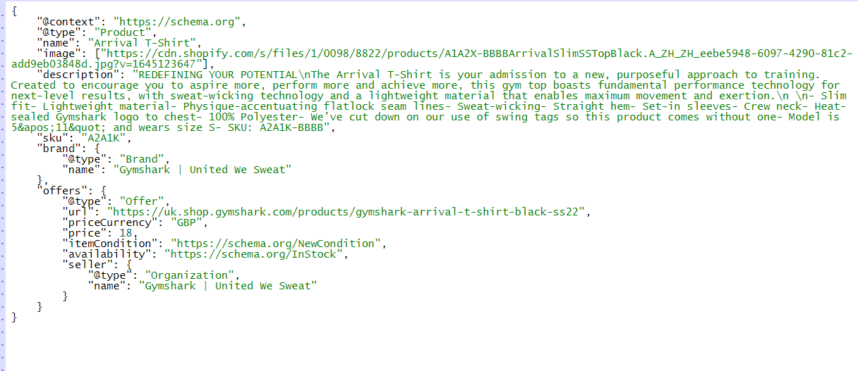 optimising shopify product schema