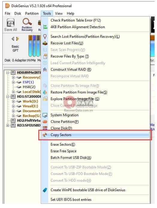 tim hieu ve bad sector va cach cuu du lieu o cung bi bad 4
