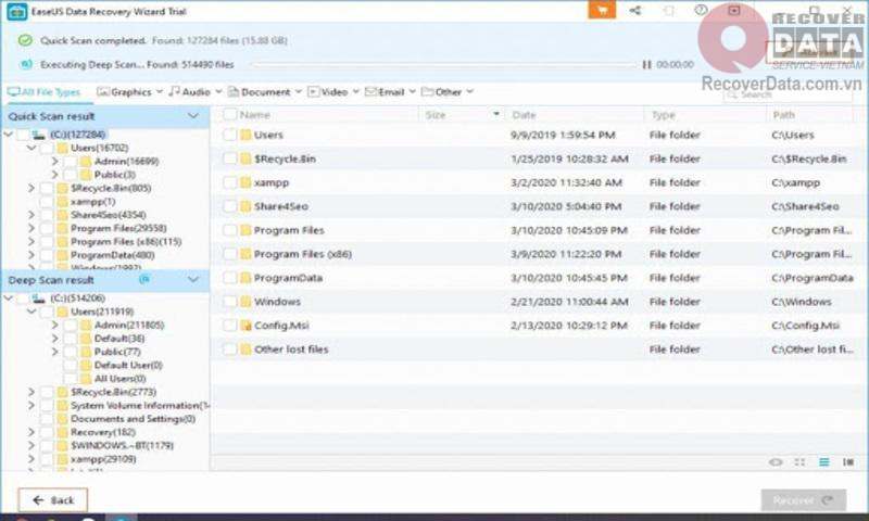 huong dan khoi phuc du lieu boi vi rut tong tien 6