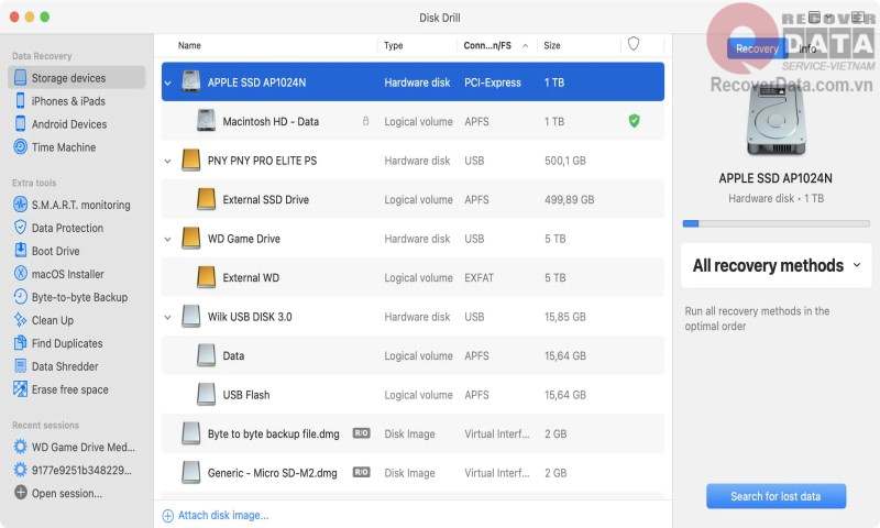 Khoi phuc cac tep da xoa tu o USB Flash bang Disk Drill