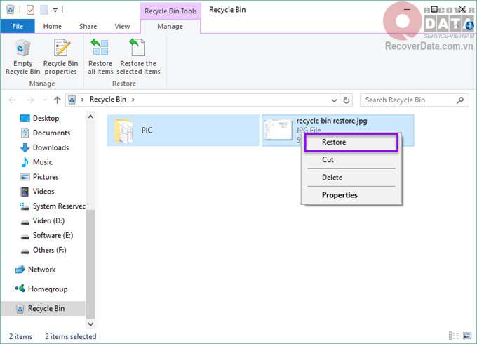 Khôi phục file đã xóa vĩnh viễn