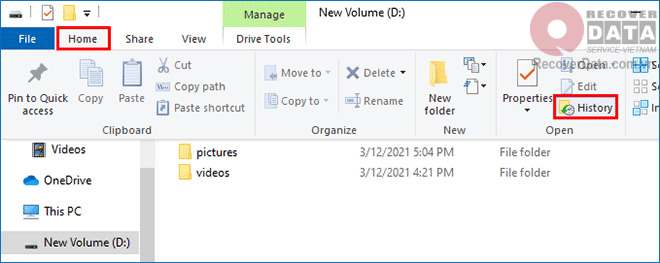 Tính năng File History