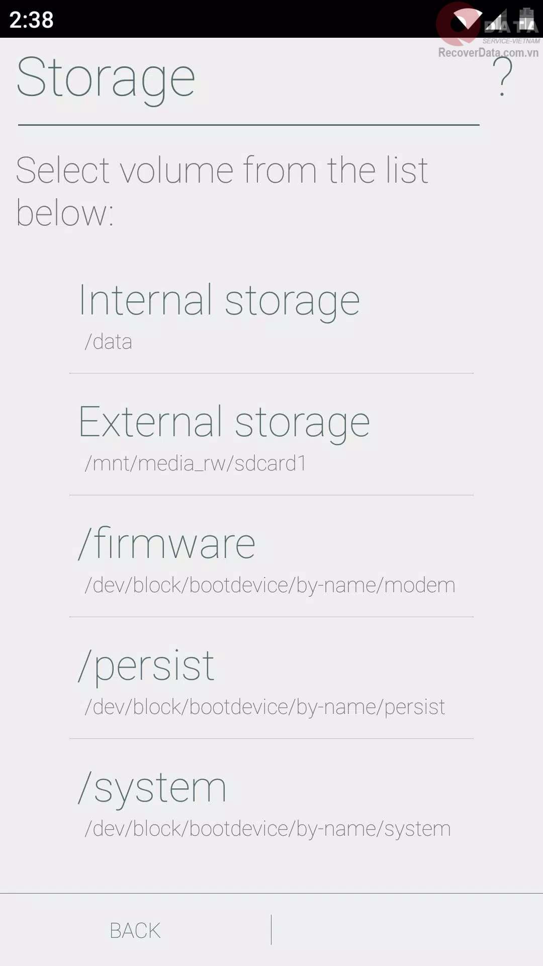 cứu dữ liệu thẻ nhớ trên điện thoại android