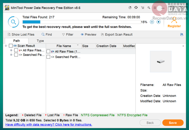 cach khoi phuc o dia bi xoa bang minitool partition recovery 2