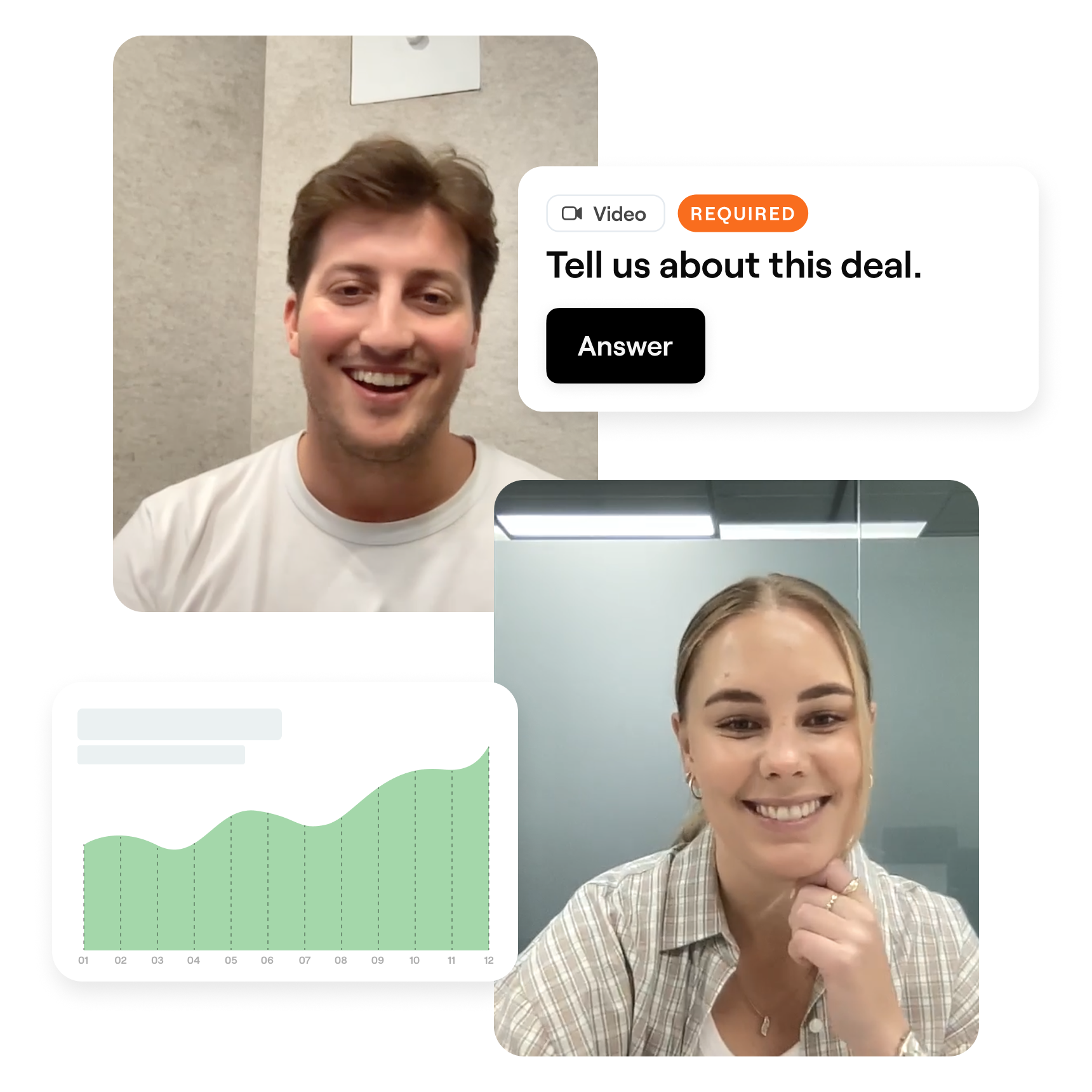 sales teams provide updates via video