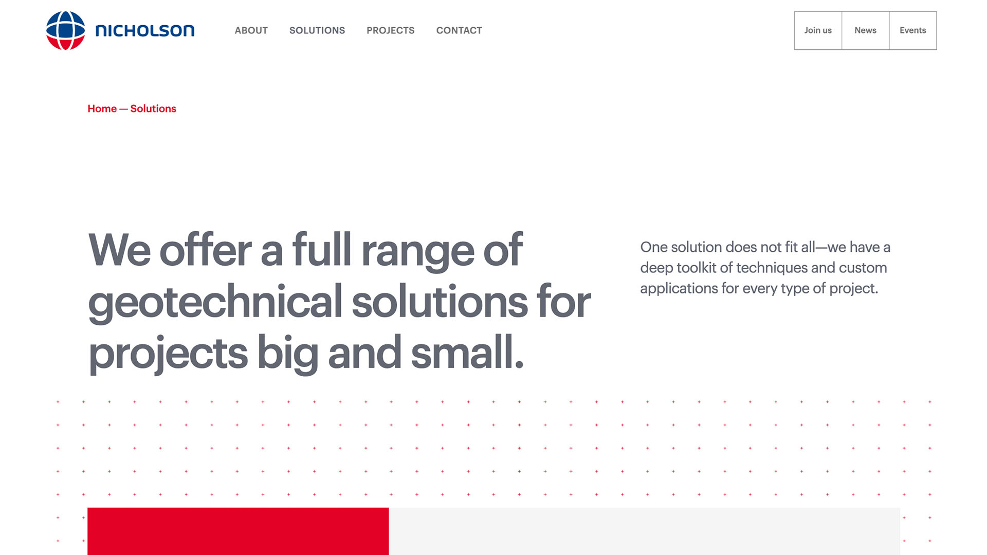 Geotechnical Solutions Nicholson Construction Company