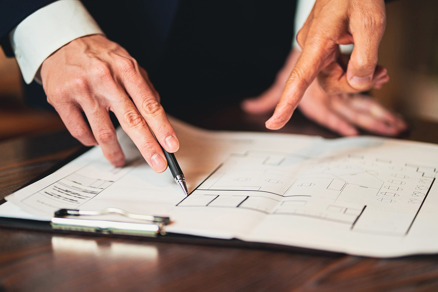 Architekt bei der Arbeit