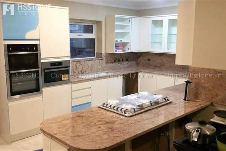ốp bếp bằng đá tự nhiên đẹp