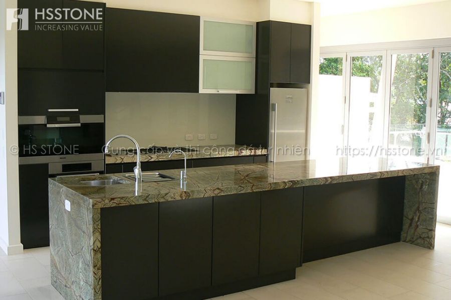 Bàn bếp đá marble đẹp