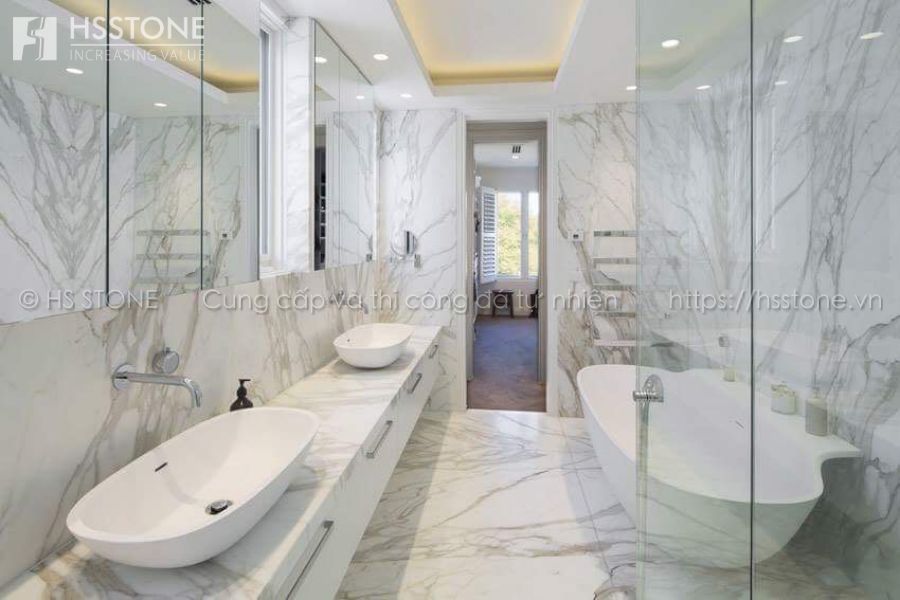 đá marble màu trắng