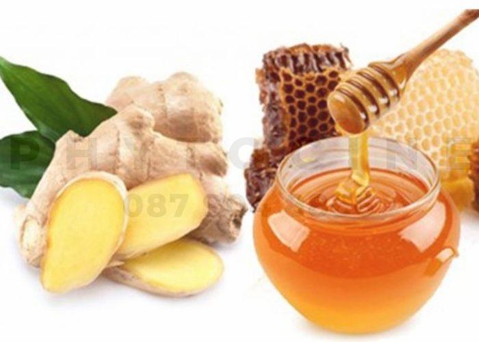 Viêm ho gj đau cổ uống gừng mật ong