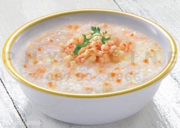 Trẻ bị ho nên ăn cháo gì? Cháo tôm cà rốt