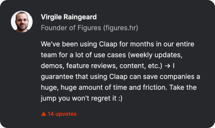 Quote from Virgile Ringeard from Figures about Claap
