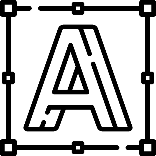 Logo Design Icon with spacing and A symbol