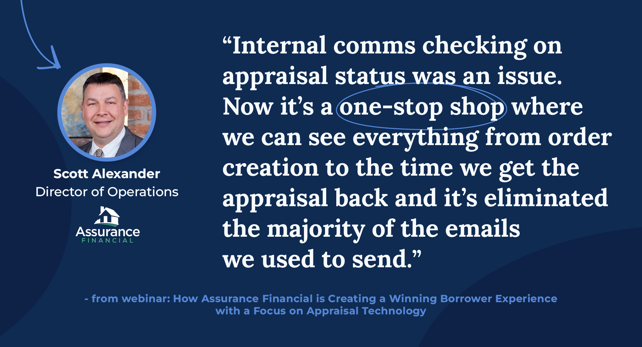 Image of Assurance Financial Director of Operations Scott Alexander on increased appraisal visibility and one source of truth within Reggora