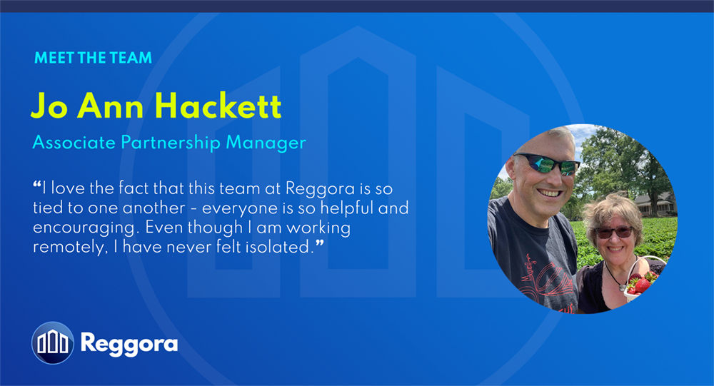 Image of Reggora Associate Partnership Manager Jo Ann Hackett as part of the "Meet the Team" seriesi