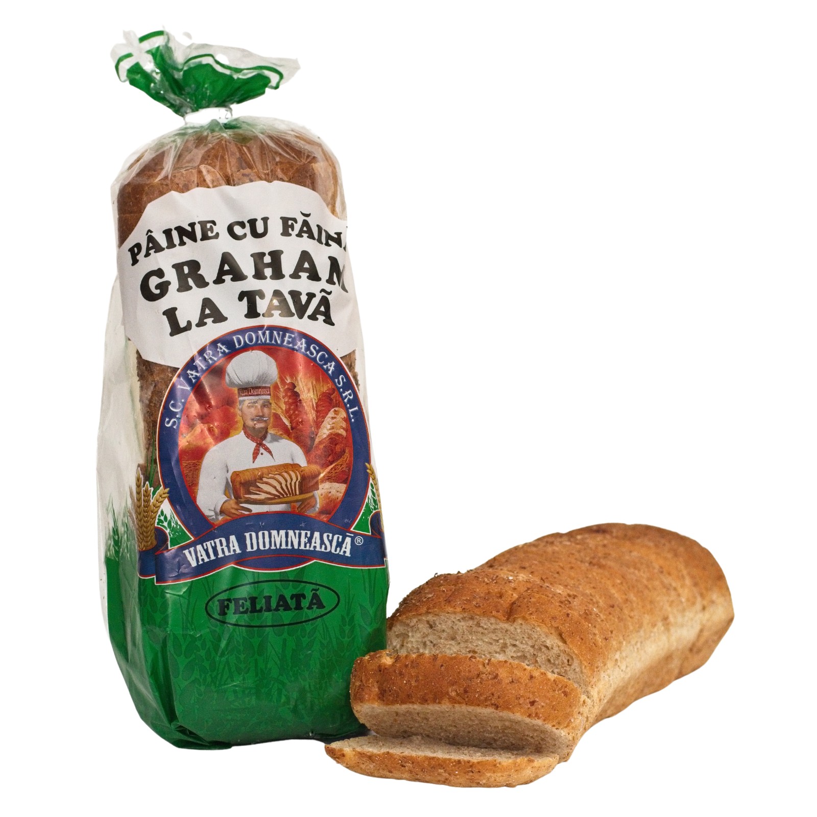 Paine cu Faina Graham la Tava Felii 300 gr