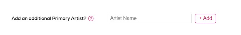 How to add an additional primary artist.
