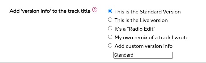 How to add version info